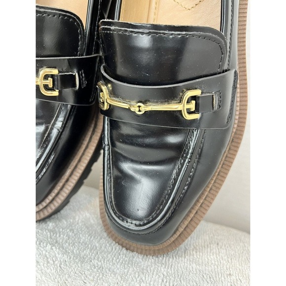 Sam Edelman Laurs Loafers Lug Sole Black Y2K Preppy Platform Shoes Women Size 6M - Picture 5 of 10